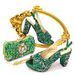 Women's Fish Mouth Backless High Heels Sparkling Stone Dress Shoes Matching Wallet_vogvips.com