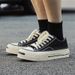 Men's Shoes New Student Low Top Canvas Shoes Sports Casual Skateboard Shoes Niche Classic Thick Soled Height Enhancing Men's Shoes X250_vogvips.com