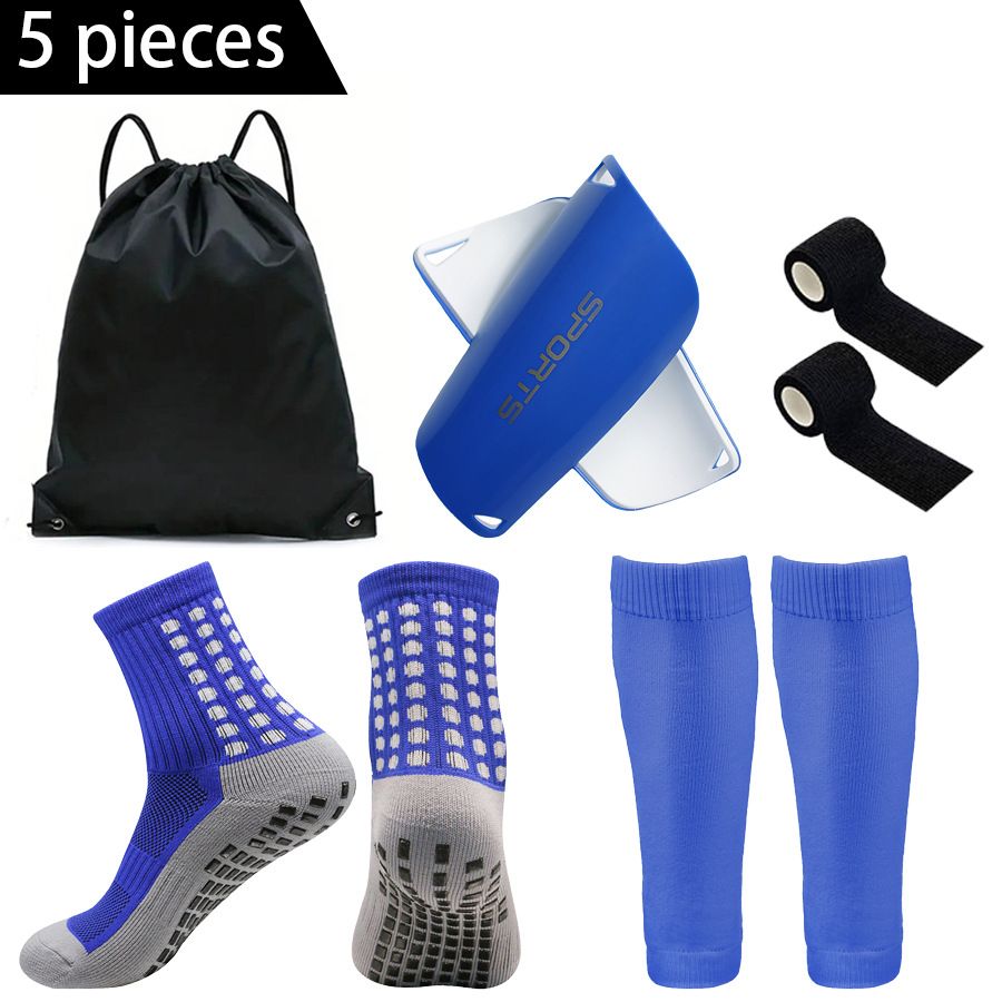Outdoor Sports Combination Anti Slip Sports Football Socks Sports Ball Bag Bandage Socks Leg Guards Knee Pads_vogvips.com