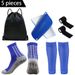 Outdoor Sports Combination Anti Slip Sports Football Socks Sports Ball Bag Bandage Socks Leg Guards Knee Pads_vogvips.com