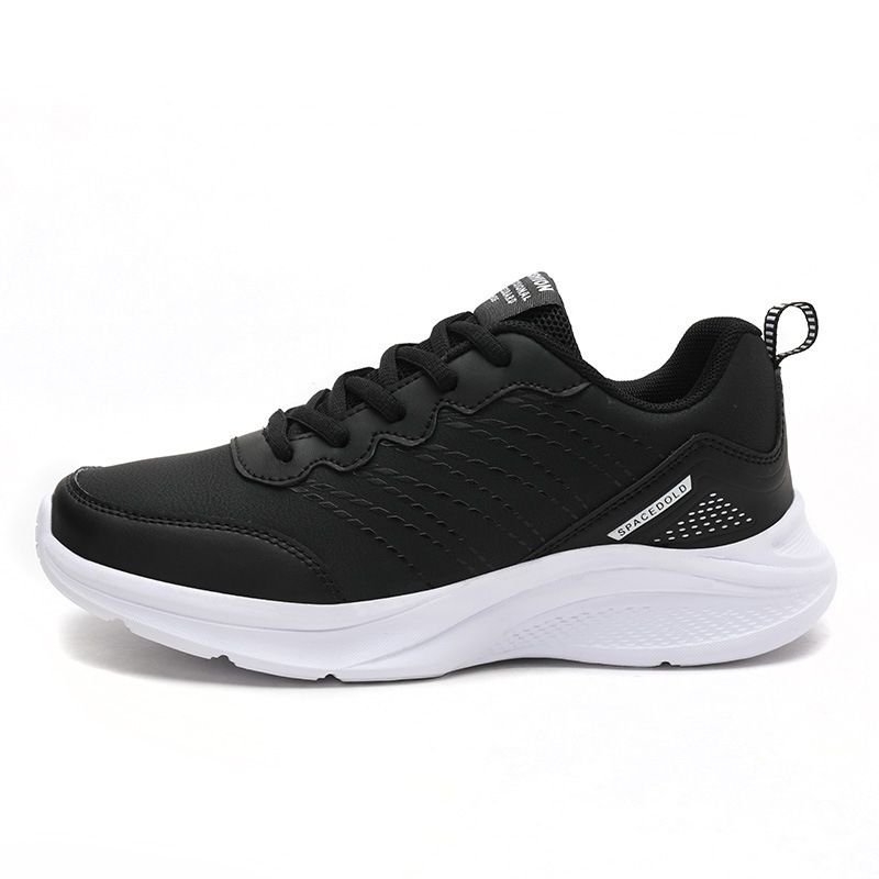Women's Shoes New Autumn And Winter Women's Leather Shoes Outdoor Sports Casual Shoes Large Size Sports Shoes All Match Student Running Shoes_vogvips.com