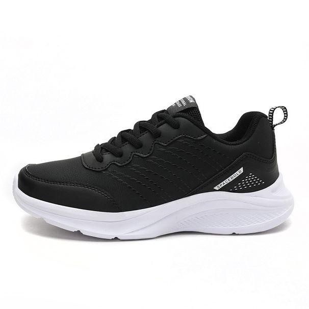 Women's Shoes New Autumn And Winter Women's Leather Shoes Outdoor Sports Casual Shoes Large Size Sports Shoes All Match Student Running Shoes_vogvips.com