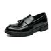 Men's New Blok Business Casual Leather Shoes, Comfortable And Breathable With Tassels, One On Set, Foot Loafers, Men's_vogvips.com