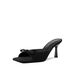In-stock Niche Black High-heeled Shoes With Bow, Sandals, Fairy Shoes, 2025 New Popular Fashion For Outdoor Wear_vogvips.com