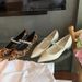 Women's Shoes Elegant Small Pointed Toe Sparkling Diamond Strap Versatile Leopard Print Shallow Mouth Small Thick Heel Single Shoes For Women Spring_vogvips.com