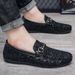 SHLIANG Fashion Men's Slip-On Flat Bottom Fashion Casual Shoes Breathable Comfortable Insole Large Size Loafers Durable Seams X0028_vogvips.com