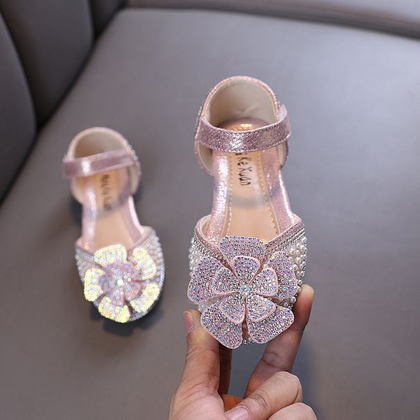 New Lady Baby Girls Girl Princess Diamond Single Shoe Shoes Dance Show Shoes_vogvips.com