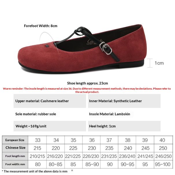 Cameido Women's Spring Retro T - Strap Mary Jane Flat Shoes_vogvips.com