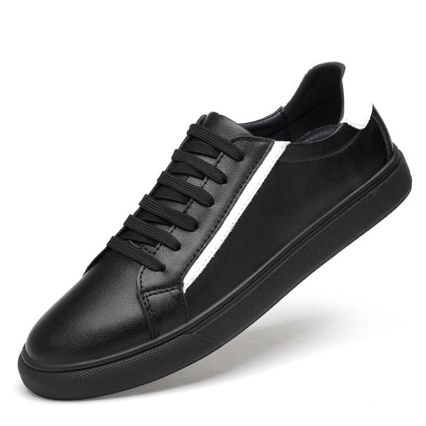 Men's Round Head Shallow Mouth Casual Men's Front Lace-up Breathable Flat Heel Board Shoes Color Matching Men's Shoes_vogvips.com