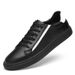 Men's Round Head Shallow Mouth Casual Men's Front Lace-up Breathable Flat Heel Board Shoes Color Matching Men's Shoes_vogvips.com