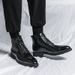 New Patchwork Large Size Autumn Leather Men's British Style Fashion Show High-top Trendy Martin Boots_vogvips.com