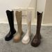 Long For Women 2024 Autumn Winter New Korean Style Versatile High With Back Zipper Slim Over-the-Knee Mid-Calf Boots_vogvips.com