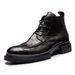 European Warm Series 2025 Autumn Winter Genuine Leather High-top Zipper Martin Thick-soled Round Toe Business Work Men's Boots_vogvips.com