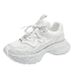 Women's Shoes Starry Sky Rhinestone Thick Soled Daddy Shoes For Women 2024 Autumn New Style Mesh Breathable Height Enhancing Sports Shoes For Women_vogvips.com
