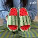XIXITIAO Summer Cute Platform Slippers For Women Fashion Cartoon Watermelon EVA Soft Indoor Outdoor Anti-slip Sandals_vogvips.com
