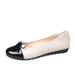 Korean Fashion Large Size Women's Casual Shoes Round Toe Flat Set Foot Bow Detail Synthetic Upper_vogvips.com
