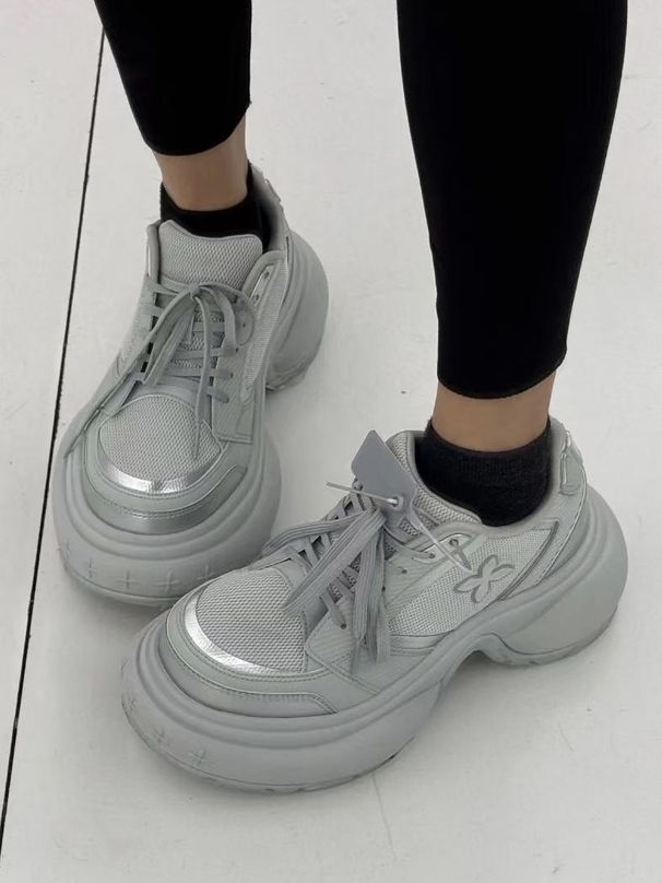 SMFK Dad Women's Trendy Brand RIPPLE Ripple Cross Thick Soled Height Boosting Shoes, New Casual Running Shoes_vogvips.com