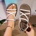 2026 New Summer Fashionable Outdoor Comfortable Breathable Back-Strap Thick-Soled Thin-Strap Beach Flat Versatile_vogvips.com