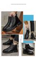 NEW Winter Fleece Martin Boots, High-top Black Thickened Warm Short Boots, Cotton Shoes_vogvips.com