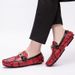 Silver Trendy Bean For Men 48 Large 47 British Casual Leather 46 Lazy One Step Driving Shoes_vogvips.com