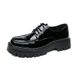 2025 Plus Size 47 With Thick Sole And Raised Round Toe Shoes, Men's Patent Leather Shiny Surface, Fashionable Business_vogvips.com