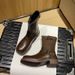 Cowhide ~ Melad Style Genuine Leather Mid-Calf For Women With Belt Buckle Short Thick Sole Martin Slim Boots_vogvips.com