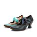 Dream Butterfly New European And American Fashion Flower Blue Ethnic Style Ribbon Lace-up Women's Single Shoes_vogvips.com