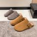 Women's Slippers, Couple Slippers, Plus Size, Decorative Belt Buckle, Roman Sandals, Half Slippers, Lazy Women's Shoes, Breathable._vogvips.com