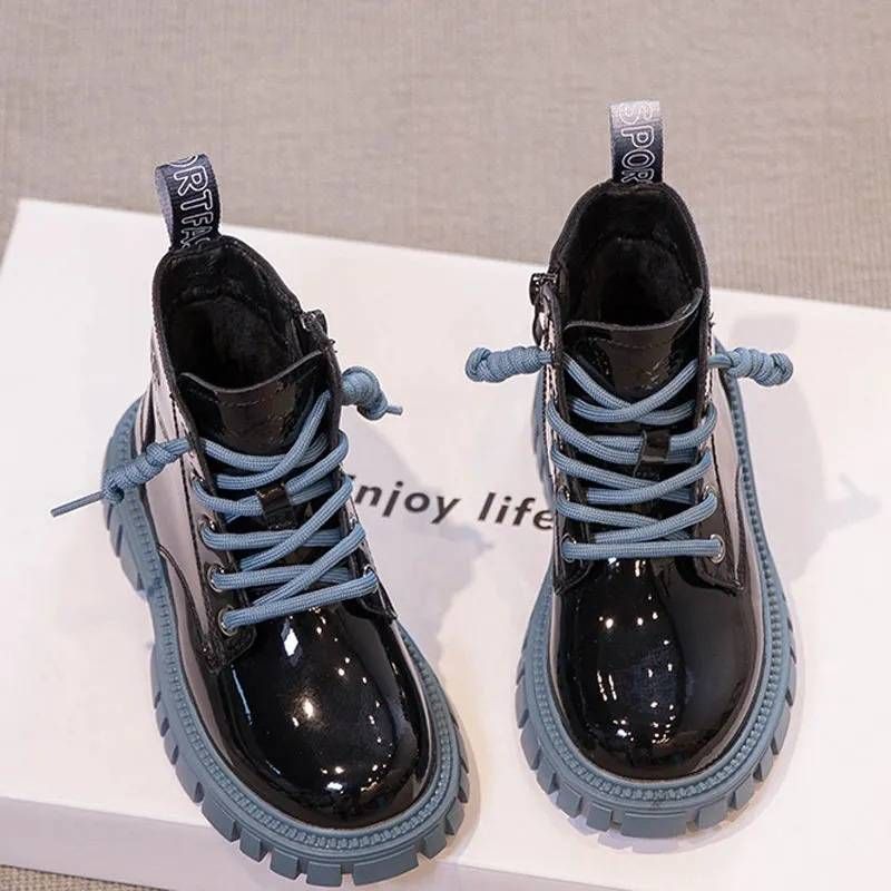 Martin Boots 25 New Style Children's Boots - Fleece Warm Ankle Boots For Kids_vogvips.com