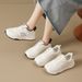 Platform White Shoes Female Sports Casual Shoes 2026 Spring New Soft Sole Soft Surface Not Tired Feet All Kinds Of Student Running Shoes_vogvips.com