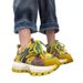 Women's Chunky White Sports Sneakers Autumn Trendy British Style Casual Forrest Gump Single Shoes_vogvips.com