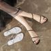 Factory Direct Sale 2025 New Round Toe Cross-border Women's Fashion Versatile Flat Sandals For Women_vogvips.com