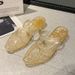 Cooling Korean Crystal Sandals For Women, Chunky Heel Soft-soled Jelly Shoes, Fashionable Internet Celebrity Non-slip_vogvips.com