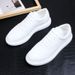 Trendy Small White Trendy Men's Artistic And Versatile Casual Leather Shoes, Thick Soled Loafers, Fashionable_vogvips.com