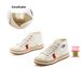 2cm Height Increasing High-Top Canvas For Women 2026 Spring New Flat Color-Block Sneakers Versatile Casual White Shoes_vogvips.com