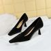 6183-5 Style Women's With Thin High Heels, Shallow Mouth, Small Square Toe, Simple Fit, Appearing Slim In Spring And_vogvips.com