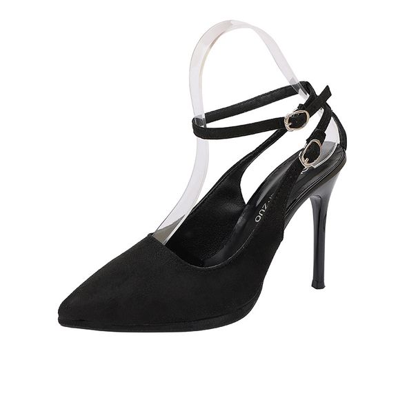 NEW Good Temperament To Wear High-heeled Shoes For French Women Gentle Elegant Leopard Print Pointy Shallow Mouth Thin Heel Baotou Sandals_vogvips.com
