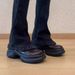 Women's Shoes New Style Black Platform Loafers With Heels_vogvips.com