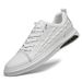 Embossed Crocodile Pattern Men's Shoes Men's White Board Shoes Men's Casual Leather Shoes_vogvips.com