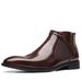 Men's Classic Chelsea Boots - Retro Style Leather Ankle Boots With Anti-Slip Sole, Comfortable Pull-On Design For Casual Business Wear Non Slip Retro_vogvips.com