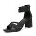 Foreign Trade Women's Sandals Casual Chunky 2026 New Style One Strap Fairy Temperament High Heel Roman Shoes 816-2_vogvips.com
