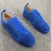Spring And Autumn Trendy Casual Sports White Shoes European High-end Full Diamond Rivet Men's Red Sole Sneakers_vogvips.com