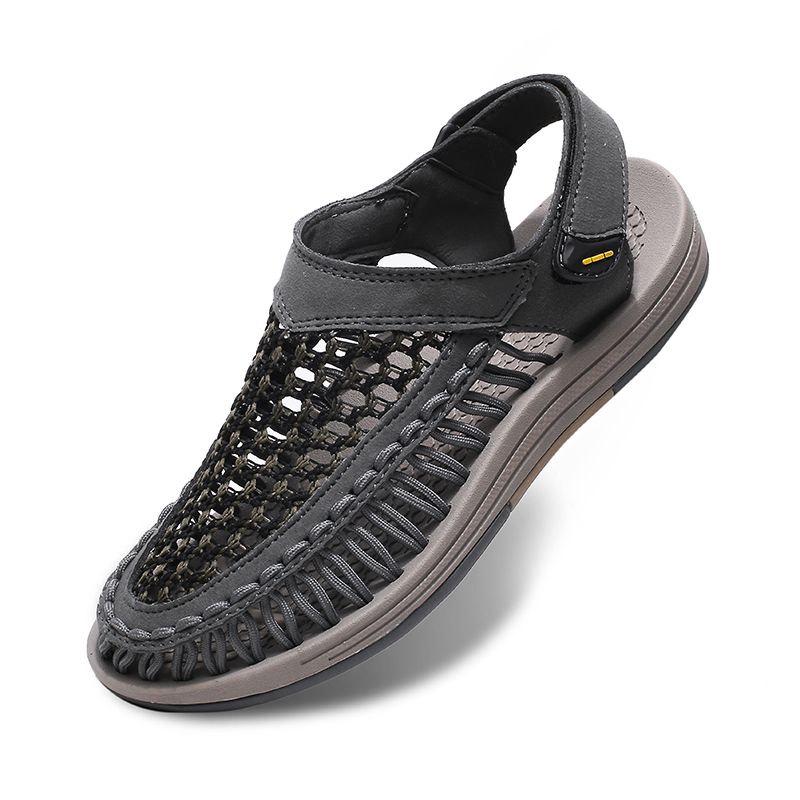 Summer New Men's Brand Designer Fashion Casual Outdoor Waders Large Size Hand-woven High Quality Beach Sandals For Men_vogvips.com