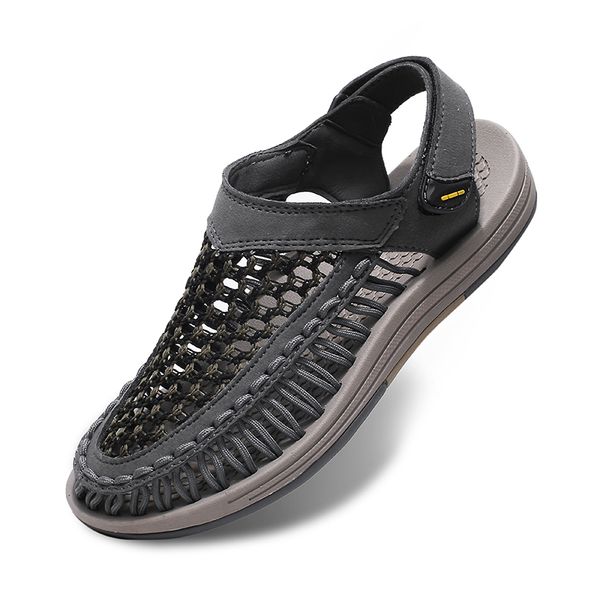 Summer New Men's Brand Designer Fashion Casual Outdoor Waders Large Size Hand-woven High Quality Beach Sandals For Men_vogvips.com