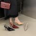 Pointed-toe High-heeled Hoe For Women, Pring/ummer 2026, Exy Red Patent Leather Lingback Hallow-cut Tiletto_vogvips.com