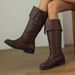 European American Best-selling Cross-border Men's And Women's High Boots, Vintage Knight Style, Manufacturer Wholesale,_vogvips.com
