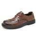 Men's Leather Shoes Spring Business Casual Men's Shoes Soft Sole Lace-Up Versatile Groom Wedding Formal Leather Shoes_vogvips.com