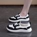 Women's White 2026 Spring And Autumn New Flat Shoes Comfortable Non-Slip Versatile Sports Casual Sneakers For Women_vogvips.com