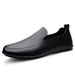 Doudou Shoes Men's Genuine Leather Soft-soled Soft Leather Men's Shoes Overfitting Casual Leather Shoes Driving Loafers_vogvips.com