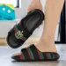 New Unisex Fashionable Cool In Large Outdoor Thick Height Increasing Soft Soled Comfortable Slippers Black Beige_vogvips.com